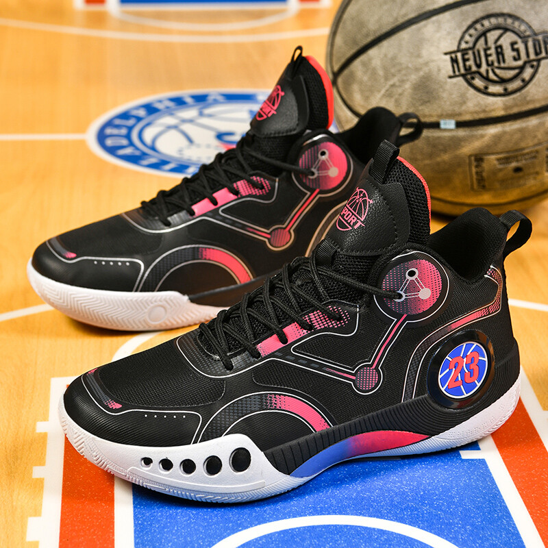 Pilnīgi jauni modes vīriešu un sieviešu sporta basketbola apavi elpojošs tīklojums ērti fitnesa treniņu vīriešu ikdienas sporta apavi 45