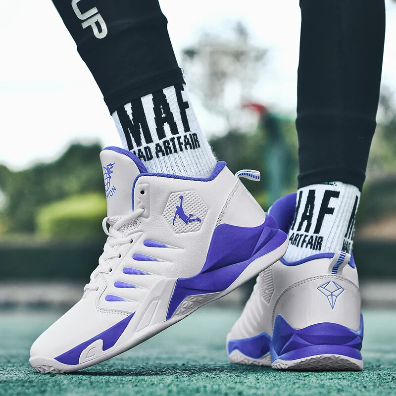 Παπούτσια μπάσκετ Ανδρικά παπούτσια Υψηλή λαβή γρήγορα αθλητικά παπούτσια νέα ανδρικά κορδόνια αντιολισθητικά παπούτσια με απορρόφηση κραδασμών