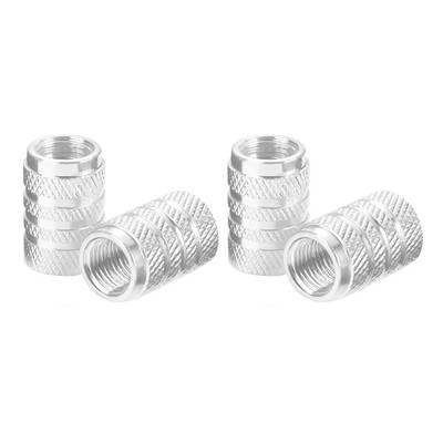 4gab Universālie automašīnu riteņu riepu vārsta kāta vāciņi Putekļu aizsargi Alumīnija riepu riteņu kāta gaisa vārsta vāciņi Automašīnu piederumi