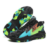 Vīriešu basketbola apavi Āra trenažieri Sporta kedas Treniņš Sports Augstas kvalitātes Neslīdošs Augsts augšas Neslīdošs Ciets Korts Mīksts