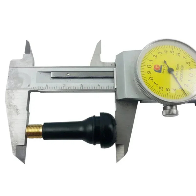 Melni TR414 bezkameru automobiļu riteņu riepu vārstu kāti ar uzliekamiem vāciņiem Gumijas riepas vārsta kāta vāks Augstas kvalitātes automašīnu piederumi