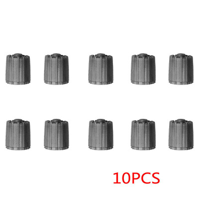 10gab pelēki Creative Car Tuning riepu vārstu kāta vāciņi TPMS riepas vāciņš ar blīvi Universāla neilona ārējā daļa Auto piederumi
