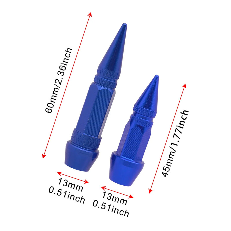 Automašīnas universāls JAUNS 4gab Ložu galvas Skrūves Vārsta vāciņi Personalizētas Modifikācijas Smailas Vārstu Uzgaļi Velosipēdu un Motociklu Riepas