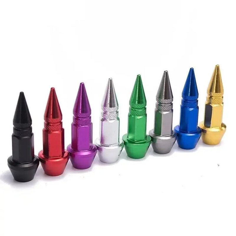 Automašīnas universāls JAUNS 4gab Ložu galvas Skrūves Vārsta vāciņi Personalizētas Modifikācijas Smailas Vārstu Uzgaļi Velosipēdu un Motociklu Riepas