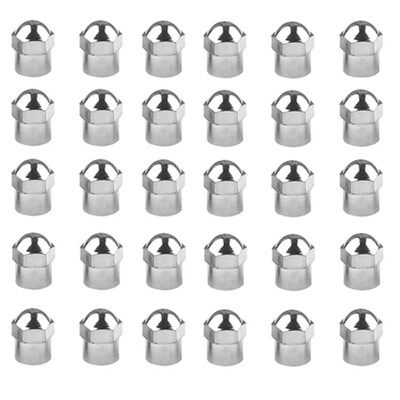 Καπάκια βαλβίδας ελαστικών αυτοκινήτου Στρογγυλή κεφαλή επιχρωμιωμένο Προστατευτικά καλύμματα σκόνης Αυτοκίνητα Μοτοσυκλέτες Ποδήλατο Διακοσμητικό καπάκι βαλβίδας ελαστικών