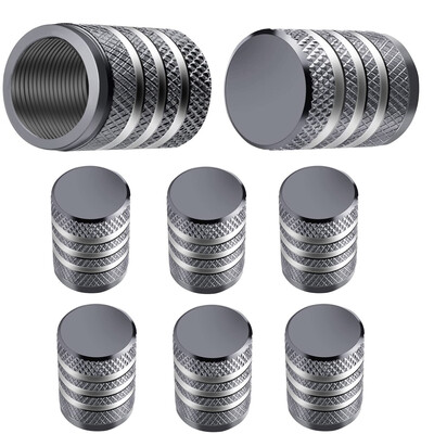 8Pc riepu vārstu vāciņi Riepu loka kāta vāks Putekļu necaurlaidīgs Auto riteņu vāciņš Alumīnija sakausējuma nipeļu vāciņi automašīnām un motocikliem