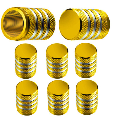 8Pc riepu vārstu vāciņi Riepu loka kāta vāks Putekļu necaurlaidīgs Auto riteņu vāciņš Alumīnija sakausējuma nipeļu vāciņi automašīnām un motocikliem