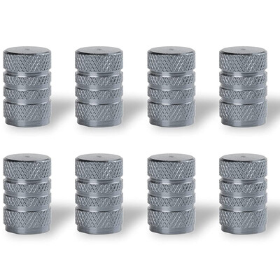 8Pc riepu vārstu vāciņi Riepu loka kāta vāks Putekļu necaurlaidīgs Auto riteņu vāciņš Alumīnija sakausējuma nipeļu vāciņi automašīnām un motocikliem