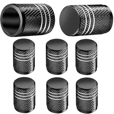8Pc riepu vārstu vāciņi Riepu loka kāta vāks Putekļu necaurlaidīgs Auto riteņu vāciņš Alumīnija sakausējuma nipeļu vāciņi automašīnām un motocikliem