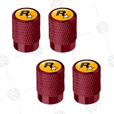 4 τεμ. R Star Logo Καπάκια βαλβίδας ελαστικών τροχών αυτοκινήτου Αξεσουάρ αλουμινίου στελέχους αέρα για Jaguar Land Rover Fiat Ford Opel Peugeot Volvo Jeep