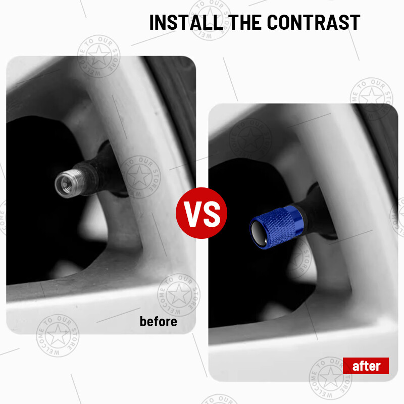 4 τεμ. R Star Logo Καπάκια βαλβίδας ελαστικών τροχών αυτοκινήτου Αξεσουάρ αλουμινίου στελέχους αέρα για Jaguar Land Rover Fiat Ford Opel Peugeot Volvo Jeep