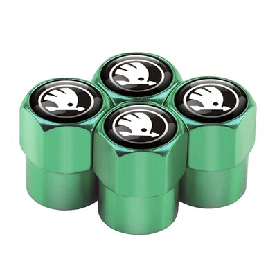 4 ΤΕΜ Κάλυμμα βαλβίδας ελαστικού αυτοκινήτου Κάλυμμα στελέχους ελαστικού Αξεσουάρ καλύμματος σκόνης για Skoda Kodiaq Octavia 2 3 Yeti Karoq Rapid Fabia Kamiq a7 A5