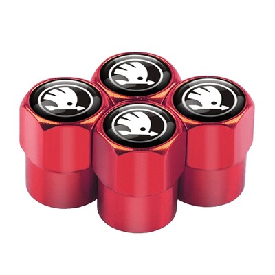 4 ΤΕΜ Κάλυμμα βαλβίδας ελαστικού αυτοκινήτου Κάλυμμα στελέχους ελαστικού Αξεσουάρ καλύμματος σκόνης για Skoda Kodiaq Octavia 2 3 Yeti Karoq Rapid Fabia Kamiq a7 A5