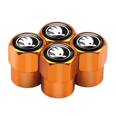 4 ΤΕΜ Κάλυμμα βαλβίδας ελαστικού αυτοκινήτου Κάλυμμα στελέχους ελαστικού Αξεσουάρ καλύμματος σκόνης για Skoda Kodiaq Octavia 2 3 Yeti Karoq Rapid Fabia Kamiq a7 A5