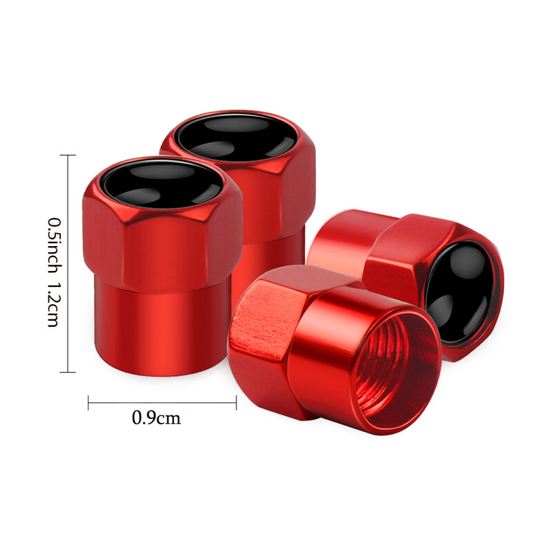 4 ΤΕΜ Κάλυμμα βαλβίδας ελαστικού αυτοκινήτου Κάλυμμα στελέχους ελαστικού Αξεσουάρ καλύμματος σκόνης για Skoda Kodiaq Octavia 2 3 Yeti Karoq Rapid Fabia Kamiq a7 A5