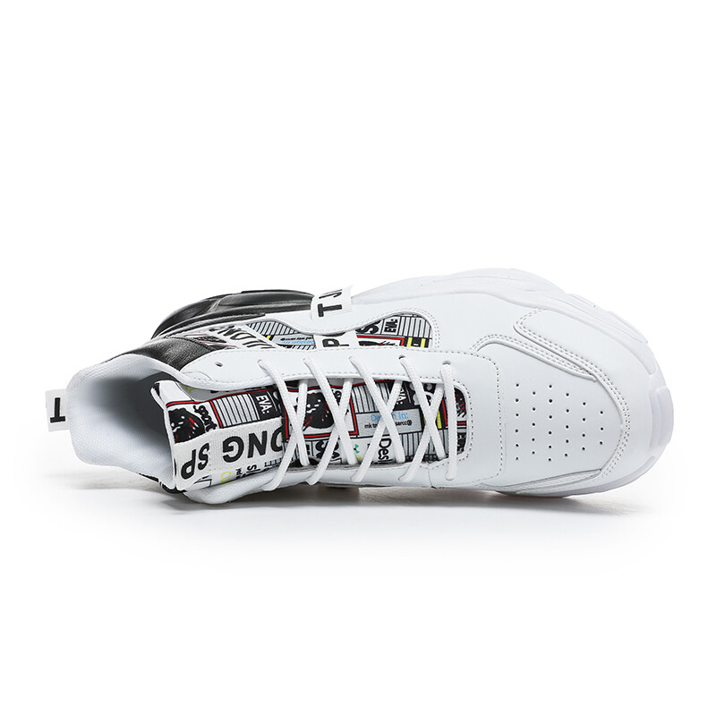 Visoke muške cipele jesenske mladenačke kožne košarkaške sportske cipele koje apsorbiraju udarce sportski život slobodno vrijeme prozračne tenisice za trčanje