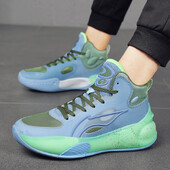 Jauni augstas augšdaļas vīriešu apavi elpojoša sietveida virsma sporta ikdienas skriešanas apavi sporta dzīve viss atbilst bieziem zoles apaviem