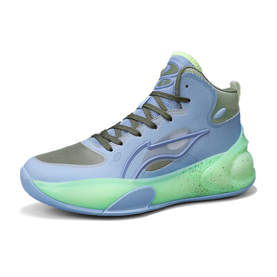 Jauni augstas augšdaļas vīriešu apavi elpojoša sietveida virsma sporta ikdienas skriešanas apavi sporta dzīve viss atbilst bieziem zoles apaviem