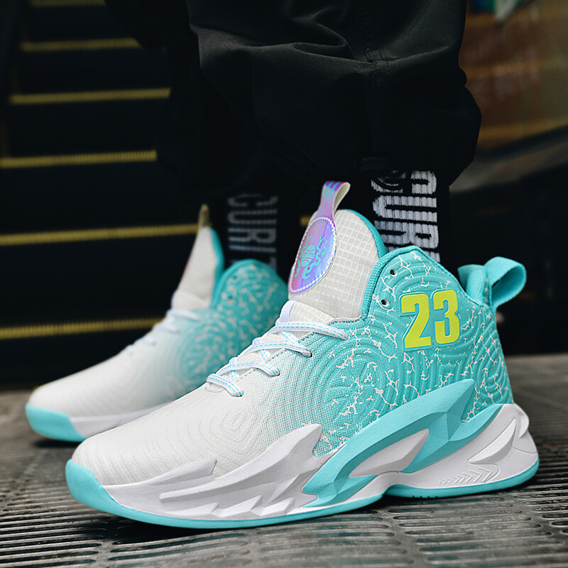 Basketbola apavi jauniešiem ērtas triecienabsorbcijas profesionāli sporta apavi neslīdoši elpojoši skriešanas spēļu treniņi