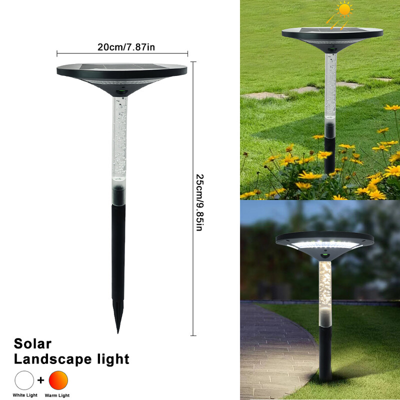 Solar Garden Pathway Lights Εξωτερικός φωτεινός φωτισμός τοπίου Αυλή Πεζόδρομος Αδιάβροχη ηλιακή ενέργεια Διακόσμηση κήπου Βεράντα βεράντας