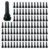 10/25/100gab. TR413 iespiežami melni gumijas riepu vārsta kāti Īsi stieņa automobiļu piederumi Gumijas vārsti ar putekļu vāciņiem