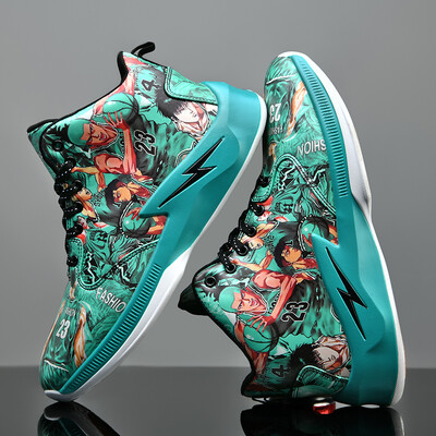 Πλατφόρμα κινουμένων σχεδίων αντιολισθητικά παπούτσια μπάσκετ μόδας ψηλά αθλητικά παπούτσια ανδρικά παπούτσια προπόνησης εξωτερικού χώρου