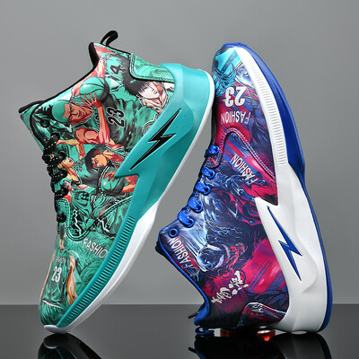 Πλατφόρμα κινουμένων σχεδίων αντιολισθητικά παπούτσια μπάσκετ μόδας ψηλά αθλητικά παπούτσια ανδρικά παπούτσια προπόνησης εξωτερικού χώρου