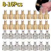 Καπάκι βαλβίδας με μεταλλική σχισμή 8/16 τεμ. Καπάκι τροχού αφαίρεσης πυρήνα βαλβίδας για ποδήλατα αυτοκινήτου Schrader Καπάκια θηλής