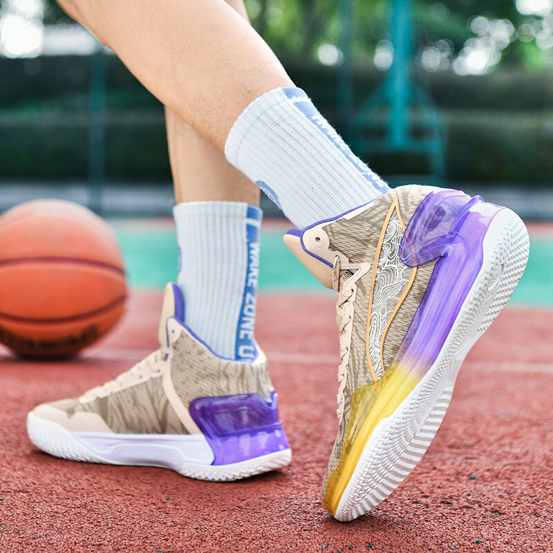 Jauni Sharp Edge 4 profesionālie kaujas basketbola apavi nodilumizturīgos vīriešu sporta apavos, kas ir elpojoši šņorēs