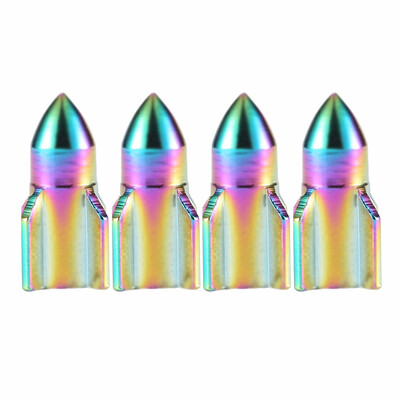 DSYCAR 4Pcs/Σετ Πολύχρωμο Αυτοκίνητο Moto Bike Ελαστικό Καπάκι βαλβίδας τροχού Κάλυμμα σκόνης βαλβίδας ελαστικού αυτοκινήτου Καπάκια στελέχους βαλβίδας αυτοκινήτου