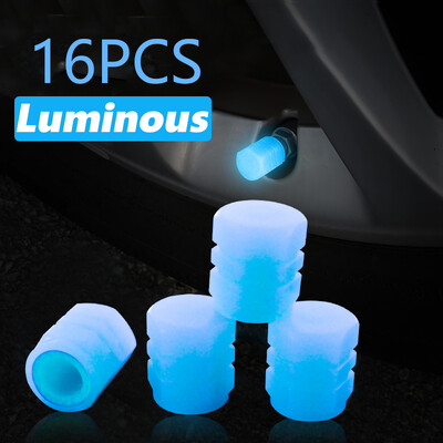 Universālie gaismas vārstu vāciņi nakts kvēlojošs automašīnu riepu dekors Geely Geometry C Mg4 Moto piederumi Hyundai riepu vārstu vāciņi