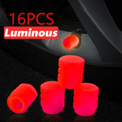 Universālie gaismas vārstu vāciņi nakts kvēlojošs automašīnu riepu dekors Geely Geometry C Mg4 Moto piederumi Hyundai riepu vārstu vāciņi