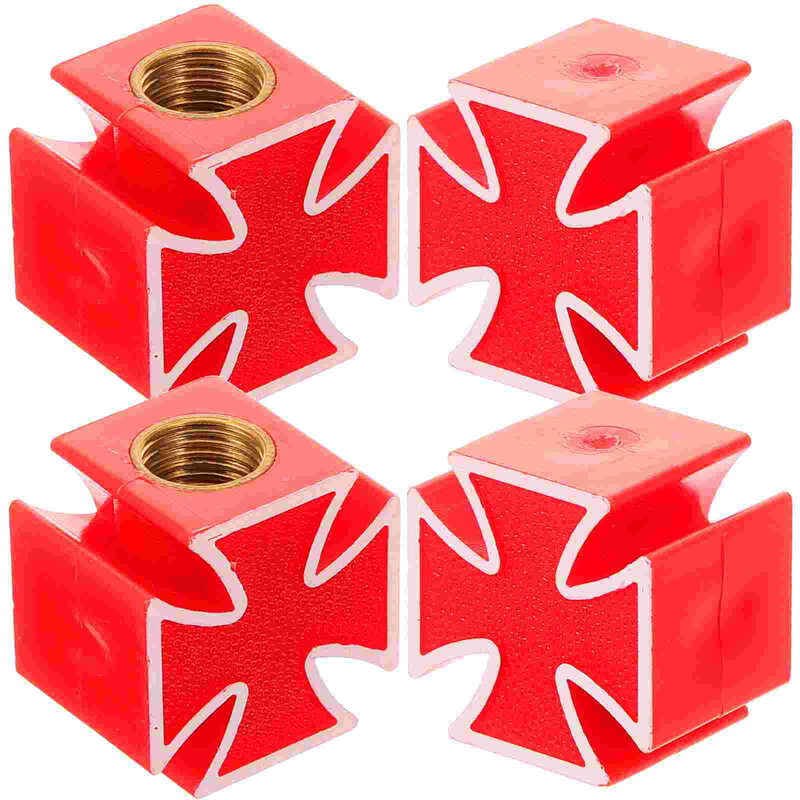 Čepovi križnih ventila od 4 komada, poklopci za automobilske gume, crni