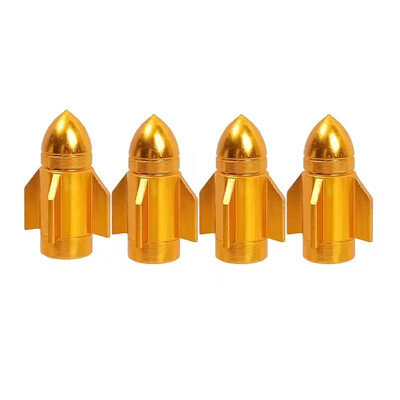 4 τμχ Καπάκι βαλβίδας ελαστικού αυτοκινήτου Κεφαλή πυραύλων αλουμινίου Κάλυμμα στελέχους βαλβίδας ελαστικού καπάκι αέρα σκόνης ελαστικού Βαλβίδα φορτηγού βαλβίδες τροχού τροχού Βαλβίδες στελέχους