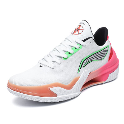 Καινούργια παπούτσια μπάσκετ χαμηλής πάνω επιφάνειας με δίχτυ που αναπνέει αντιολισθητικά φορέστε πραγματική μάχη ελαφριά μαλακή σόλα αθλητικά παπούτσια τάσης για φοιτητές