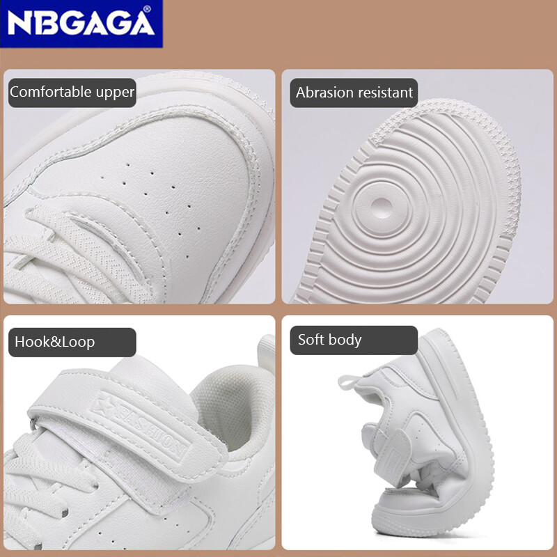 Παιδικά αθλητικά παπούτσια για αγόρια casual παπούτσια Μαύρα δερμάτινα ίσια μαθητικά παπούτσια για περπάτημα Αντιολισθητικά κορίτσια ελαφριά αθλητικά παπούτσια τένις