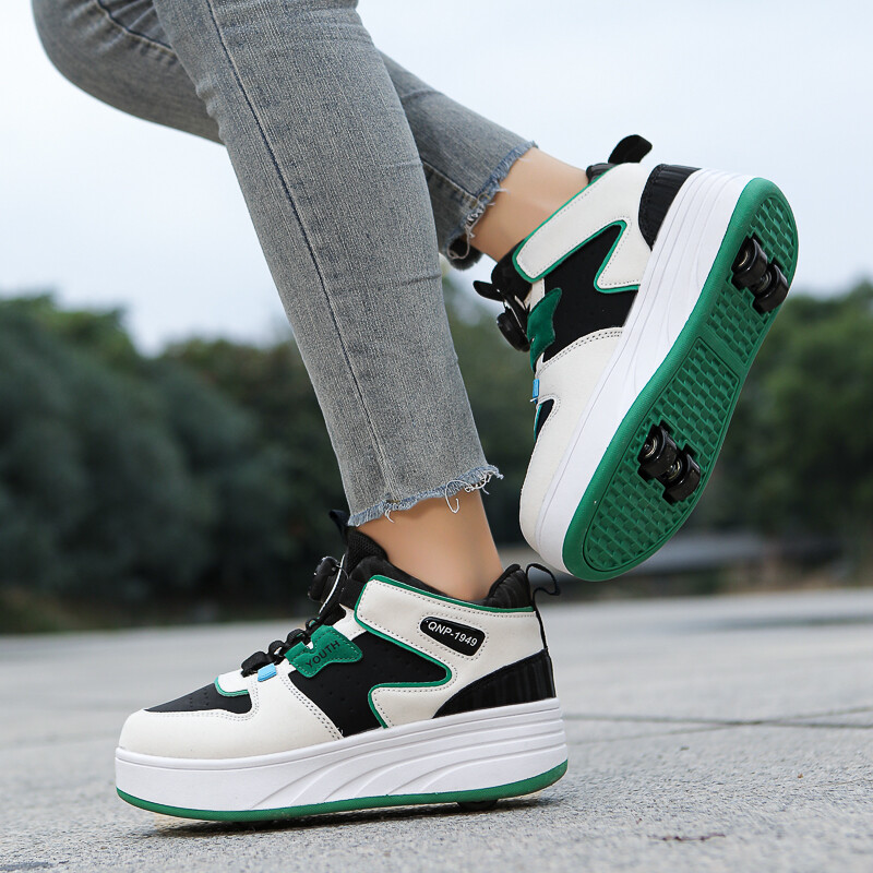 Studentske dječje cipele s četiri kotača, lagane cipele, nevidljive cipele za dječake, velike veličine, cipele za hodanje na otvorenom, ženske