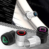 4PCS/Set Anime Game Design Amblem Kotači automobila Kapice ventila za gume Navlake za naplatke Otporne na prašinu Za Auto Bicikl Motocikl Univerzalni Dekor