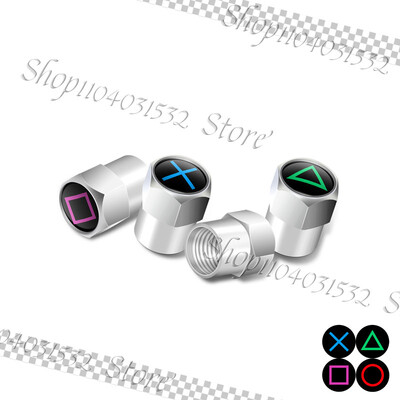4PCS/Set Anime Game Design Amblem Kotači automobila Kapice ventila za gume Navlake za naplatke Otporne na prašinu Za Auto Bicikl Motocikl Univerzalni Dekor