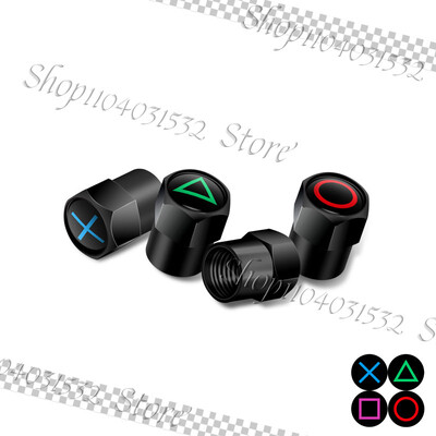 4PCS/Set Anime Game Design Amblem Kotači automobila Kapice ventila za gume Navlake za naplatke Otporne na prašinu Za Auto Bicikl Motocikl Univerzalni Dekor