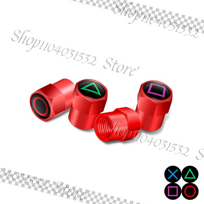 4PCS/Set Anime Game Design Amblem Kotači automobila Kapice ventila za gume Navlake za naplatke Otporne na prašinu Za Auto Bicikl Motocikl Univerzalni Dekor