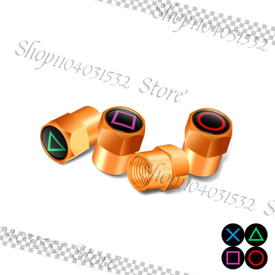4PCS/Set Anime Game Design Amblem Kotači automobila Kapice ventila za gume Navlake za naplatke Otporne na prašinu Za Auto Bicikl Motocikl Univerzalni Dekor