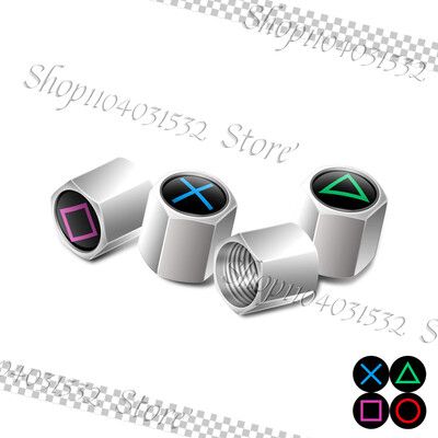4PCS/Set Anime Game Design Amblem Kotači automobila Kapice ventila za gume Navlake za naplatke Otporne na prašinu Za Auto Bicikl Motocikl Univerzalni Dekor