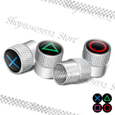 4PCS/Set Anime Game Design Amblem Kotači automobila Kapice ventila za gume Navlake za naplatke Otporne na prašinu Za Auto Bicikl Motocikl Univerzalni Dekor