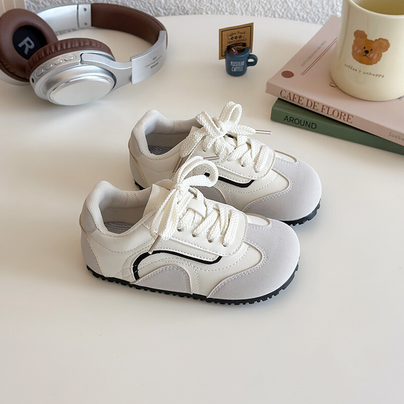 Παιδικά αθλητικά παπούτσια για κορίτσια Μόδα Νέα Unisex Παιδικά Αθλητικά Παπούτσια Συνονθύλευμα Τάση για αγόρια Αιτιατό σχολικό αθλητικό τρέξιμο Μπεζ γκρι