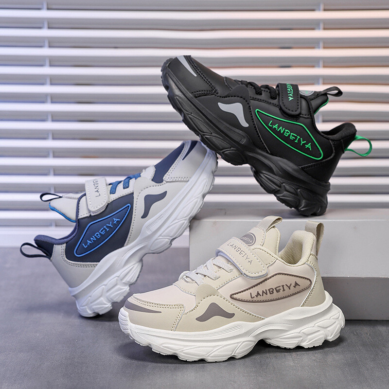 Ανοιξιάτικα Νέα Παιδικά Αθλητικά Παπούτσια Μαλακές σόλες Casual για αγόρια αθλητικά παπούτσια Αντιολισθητικά δερμάτινα μαθητικά παπούτσια για τρέξιμο