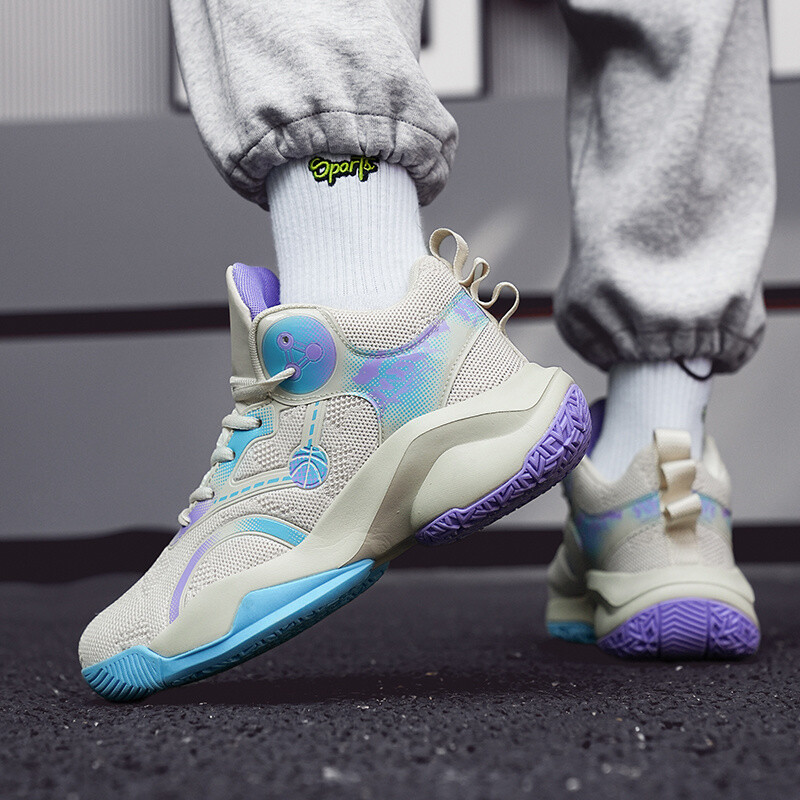 Visokokvalitetne bež košarkaške tenisice s platformom, prozračne mrežaste košarkaške tenisice, muške udobne, velike veličine 48, originalne muške tenisice