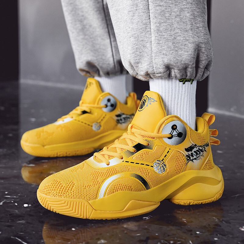 Visokokvalitetne bež košarkaške tenisice s platformom, prozračne mrežaste košarkaške tenisice, muške udobne, velike veličine 48, originalne muške tenisice