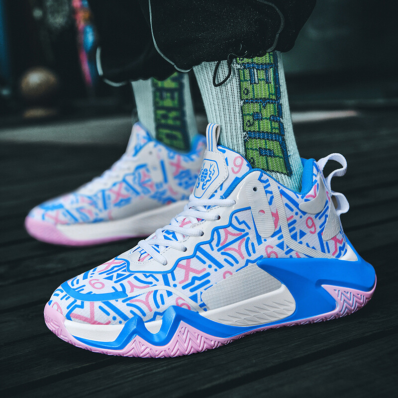 2023 Νέα Ανδρικά αθλητικά παπούτσια μπάσκετ υψηλής ποιότητας Streetwear Hip Hop Purple Ανδρικά Αντιολισθητικά αθλητικά ανδρικά παπούτσια γυμναστικής