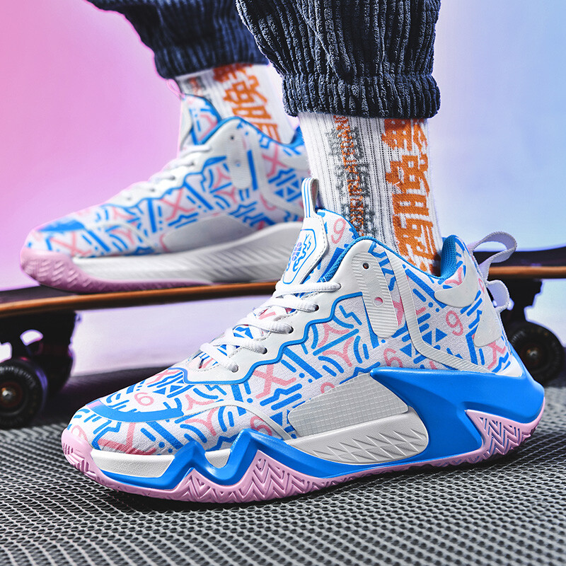 2023 Νέα Ανδρικά αθλητικά παπούτσια μπάσκετ υψηλής ποιότητας Streetwear Hip Hop Purple Ανδρικά Αντιολισθητικά αθλητικά ανδρικά παπούτσια γυμναστικής